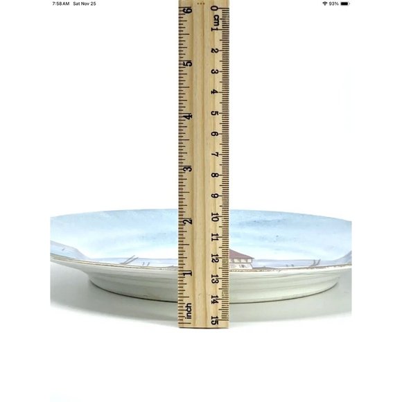 Vtg Limoges Cannes France Rare Plate Granger Porcelain Green Mark Coastal HTF - Picture 7 of 11